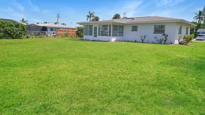 Large private backyard