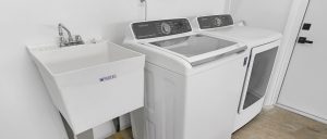 Washer & dryer in garage